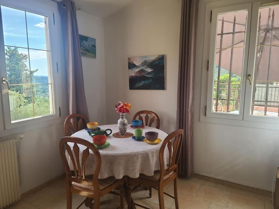 De 1 A 6 Avec Terrasse Solarium, Vue Panoramique Et Parking Gratuit Daire Grasse Dış mekan fotoğraf